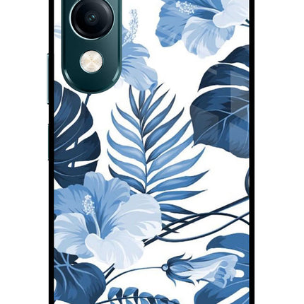 Fabric Art Vivo Y19s 5G Glass Case Back Cover by Casekaro