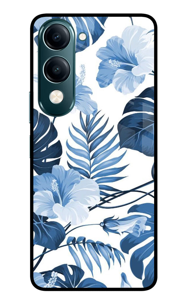 Fabric Art Vivo Y19s 5G Glass Case Back Cover by Casekaro