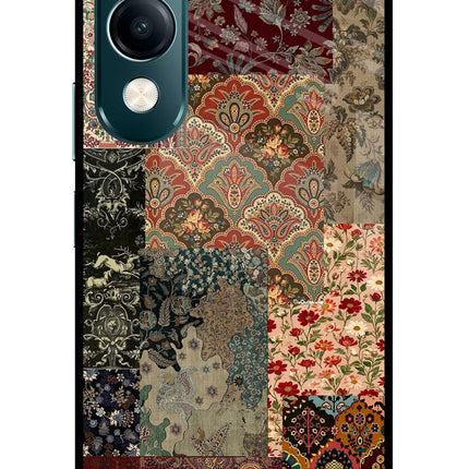 Desi Print Vivo Y19s 5G Glass Case Back Cover by Casekaro