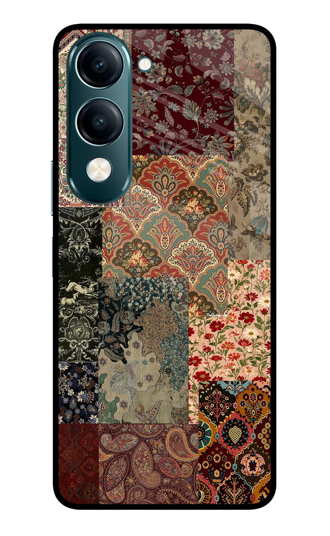 Desi Print Vivo Y19s 5G Glass Case Back Cover by Casekaro