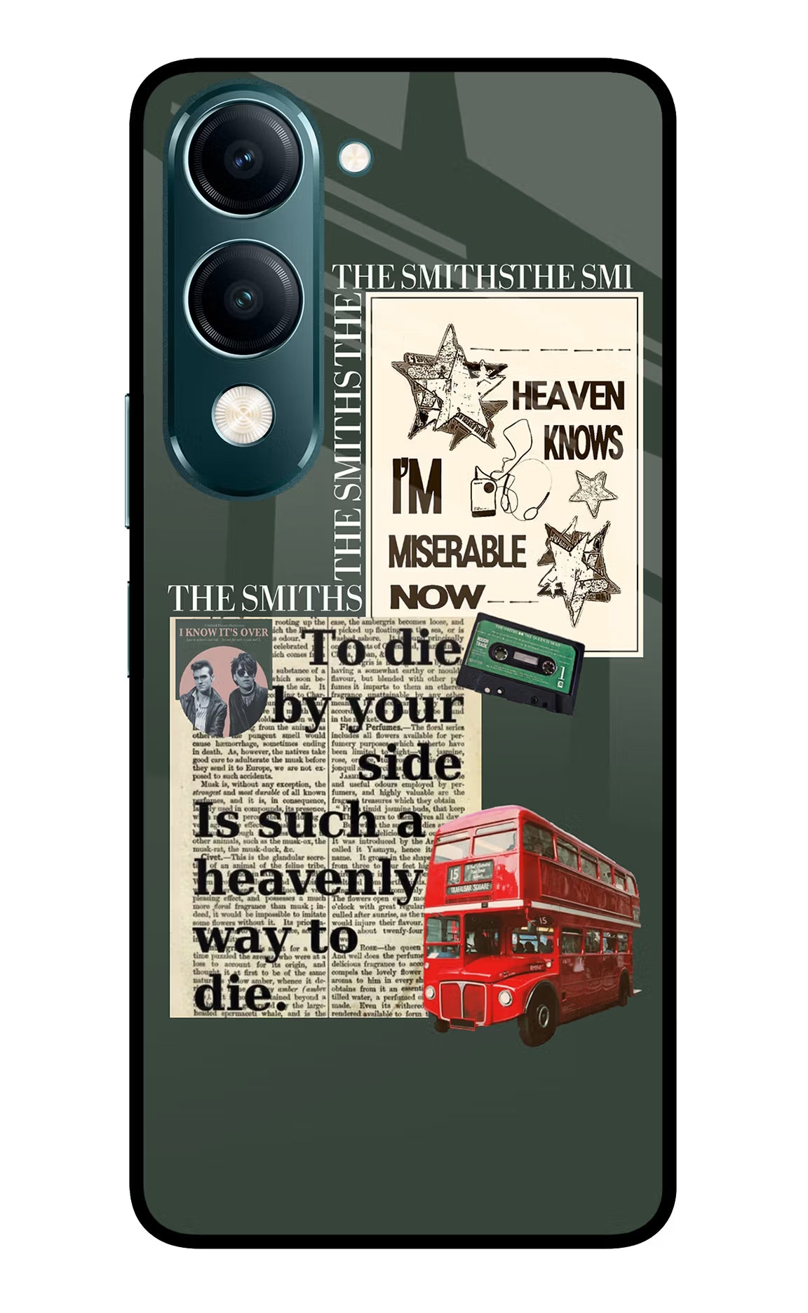 The Smiths Vivo Y19s 5G Glass Case Back Cover by Casekaro