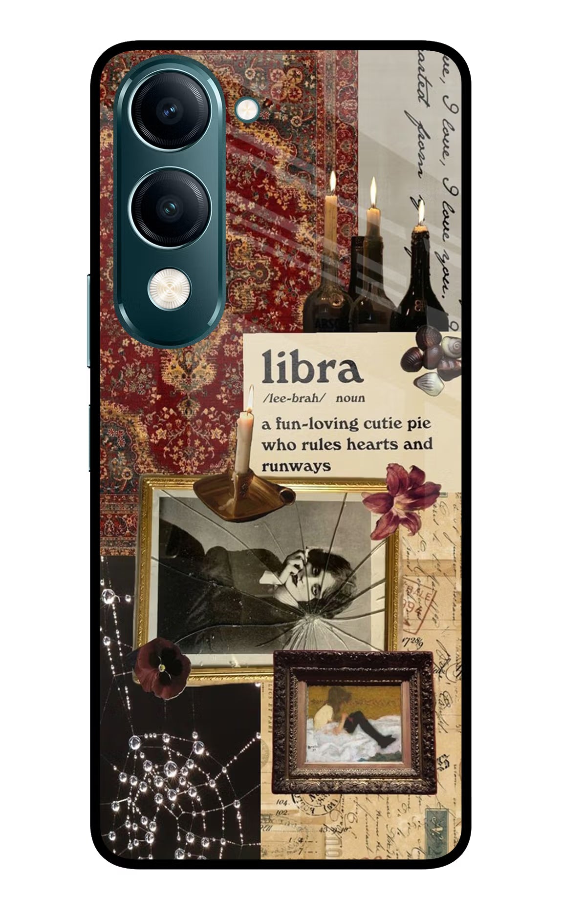 Libra Zodiac Vivo Y19s 5G Glass Case Back Cover by Casekaro