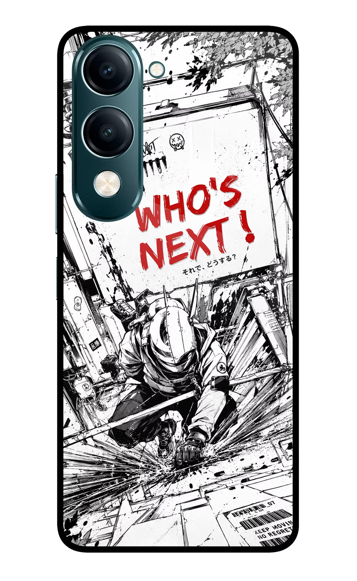 Who's Next Vivo Y19s 5G Glass Case Back Cover by Casekaro