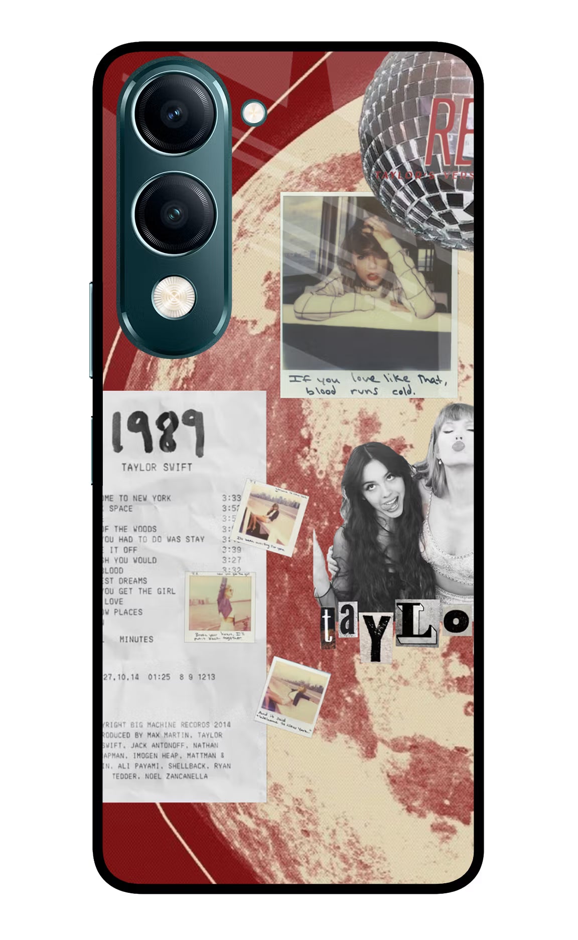 Taylor Swift Vivo Y19s 5G Glass Case