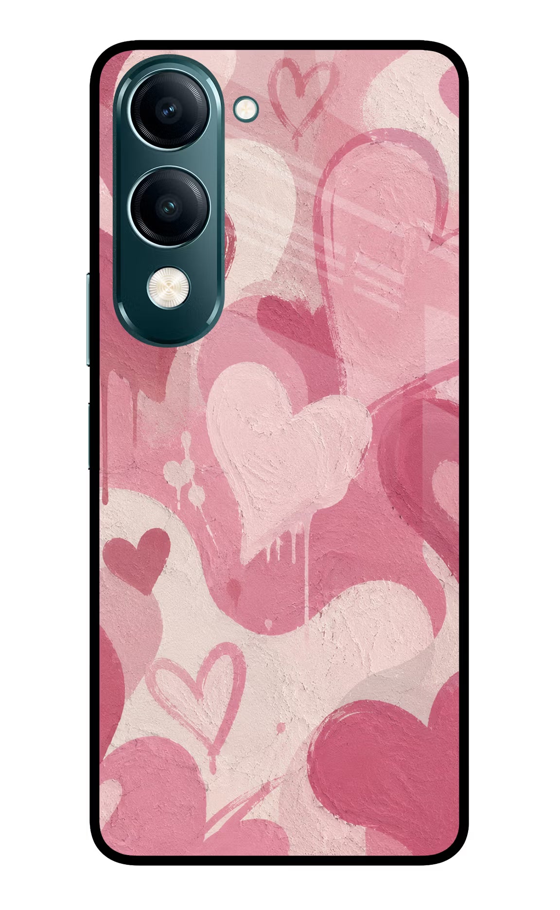 Hearty case Vivo Y19s 5G Glass Case