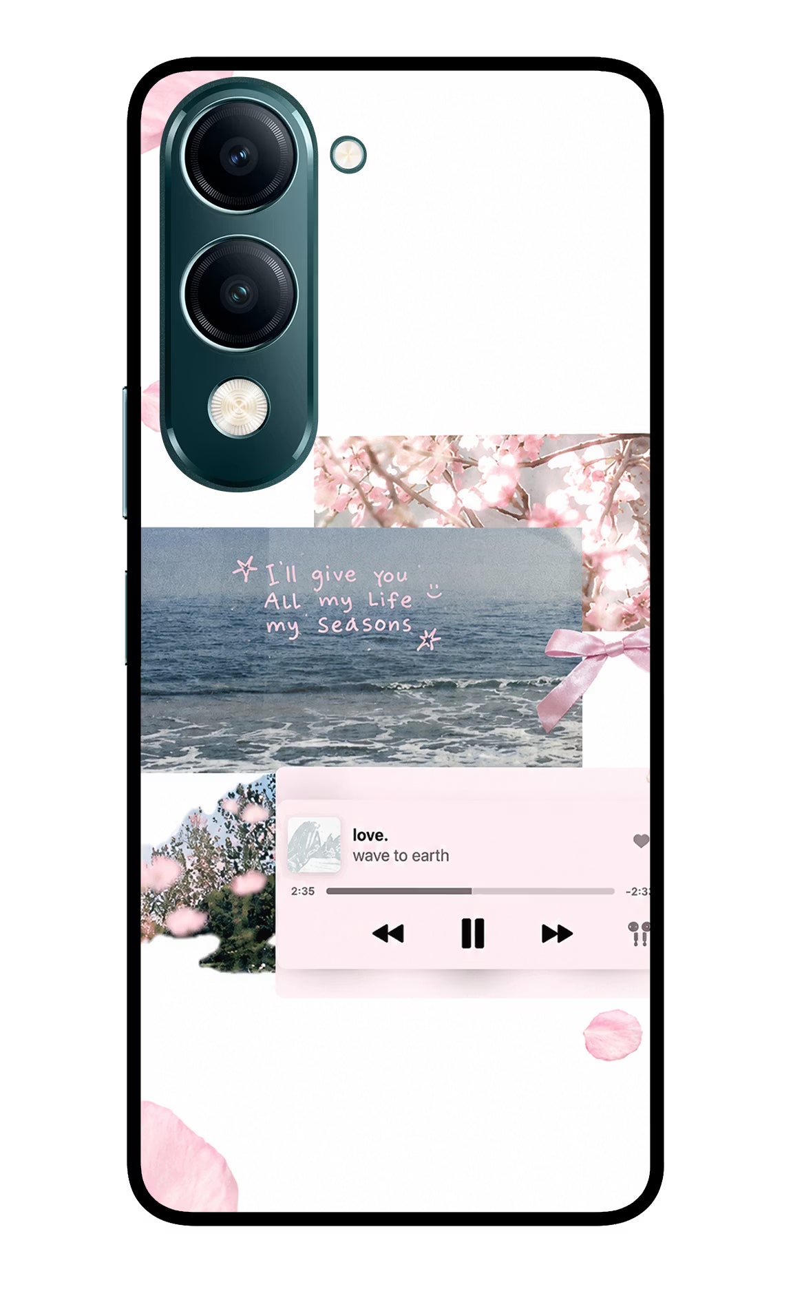 Wave to earth Vivo Y19s 5G Glass Case