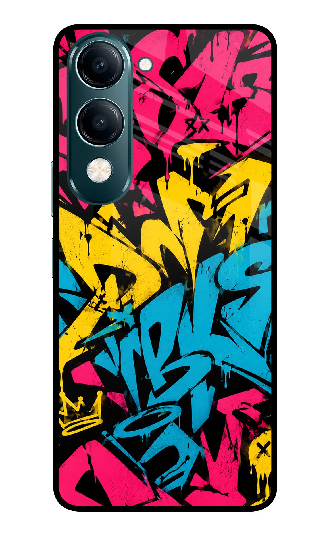 Graffiti Vibe Vivo Y19s 5G Glass Case