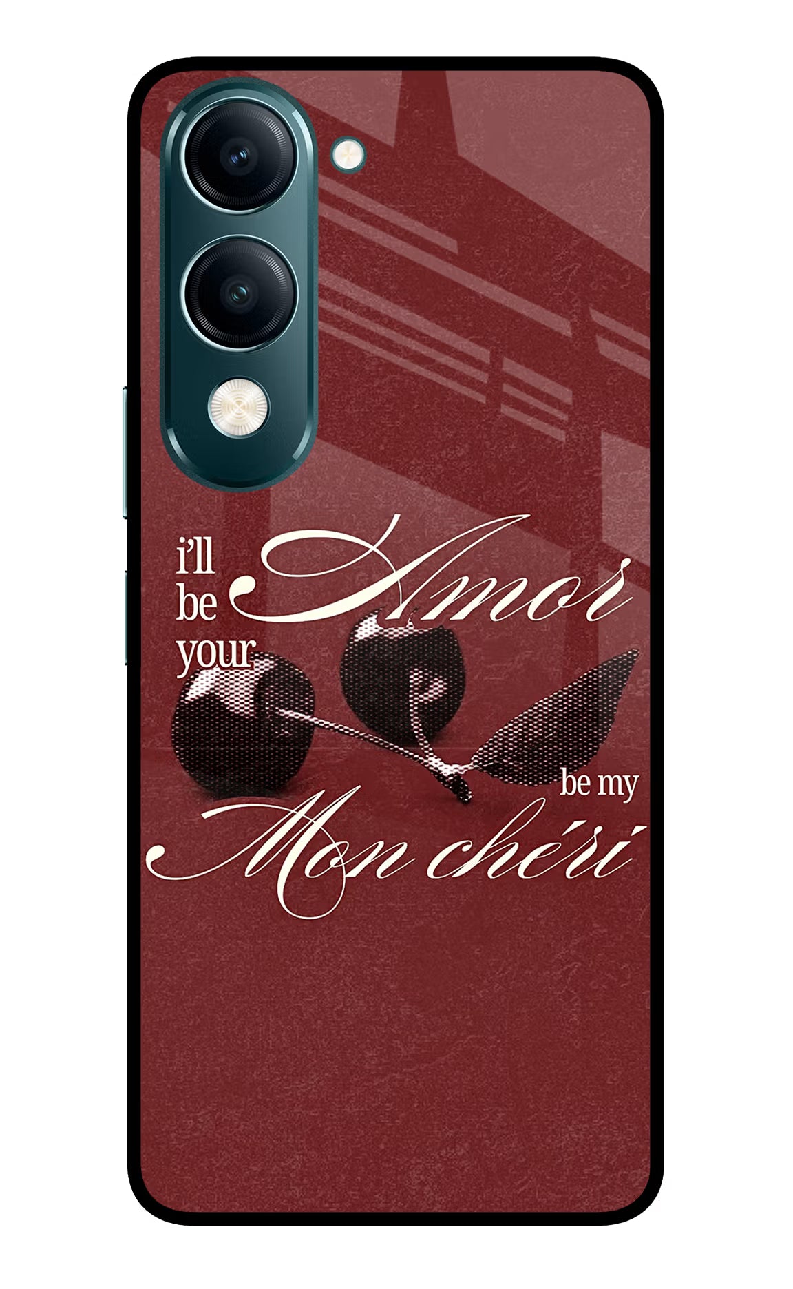 Velvet Cherry Vivo Y19s 5G Glass Case