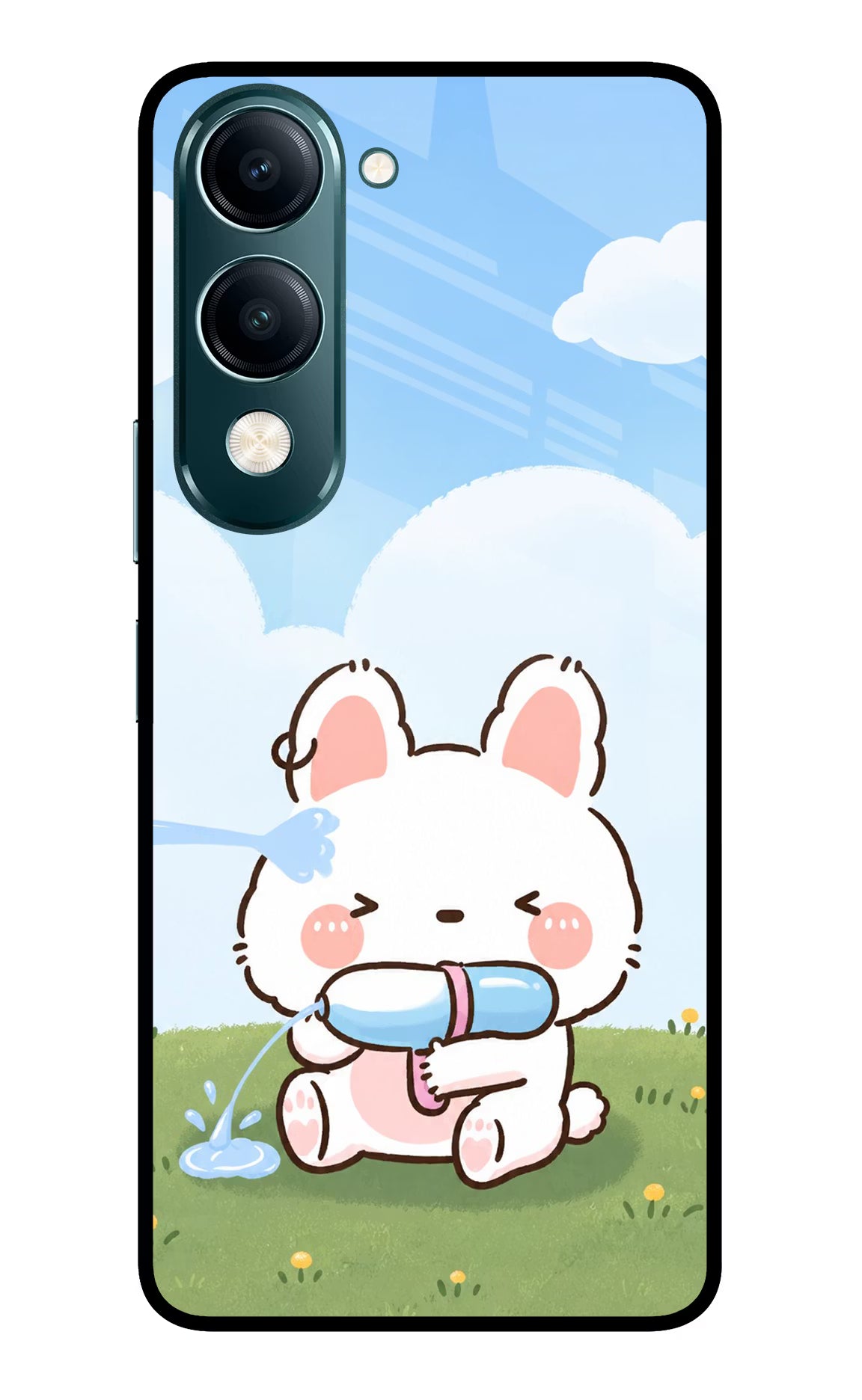 Bunny Treat Vivo Y19s 5G Glass Case
