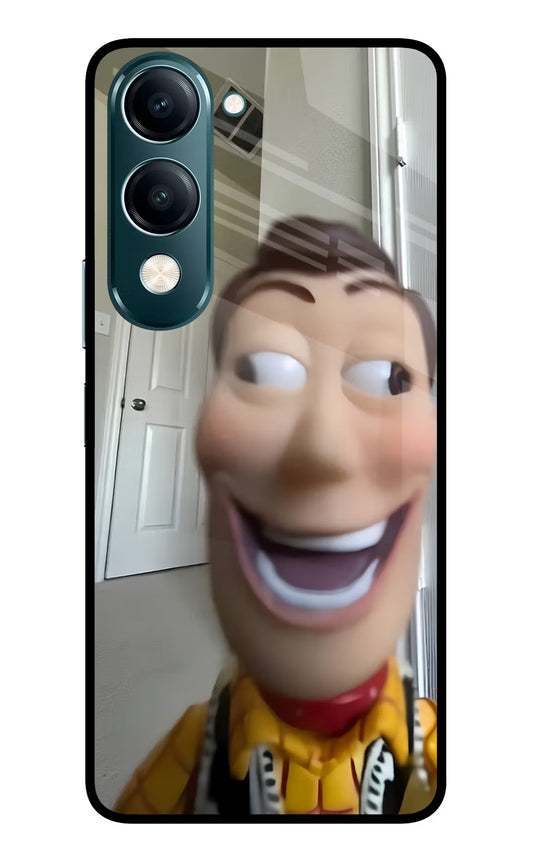 Side Eye Woody Vivo Y19s 5G Glass Case