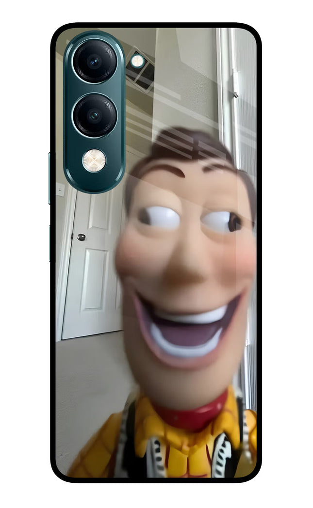 Side Eye Woody Vivo Y19s 5G Glass Case
