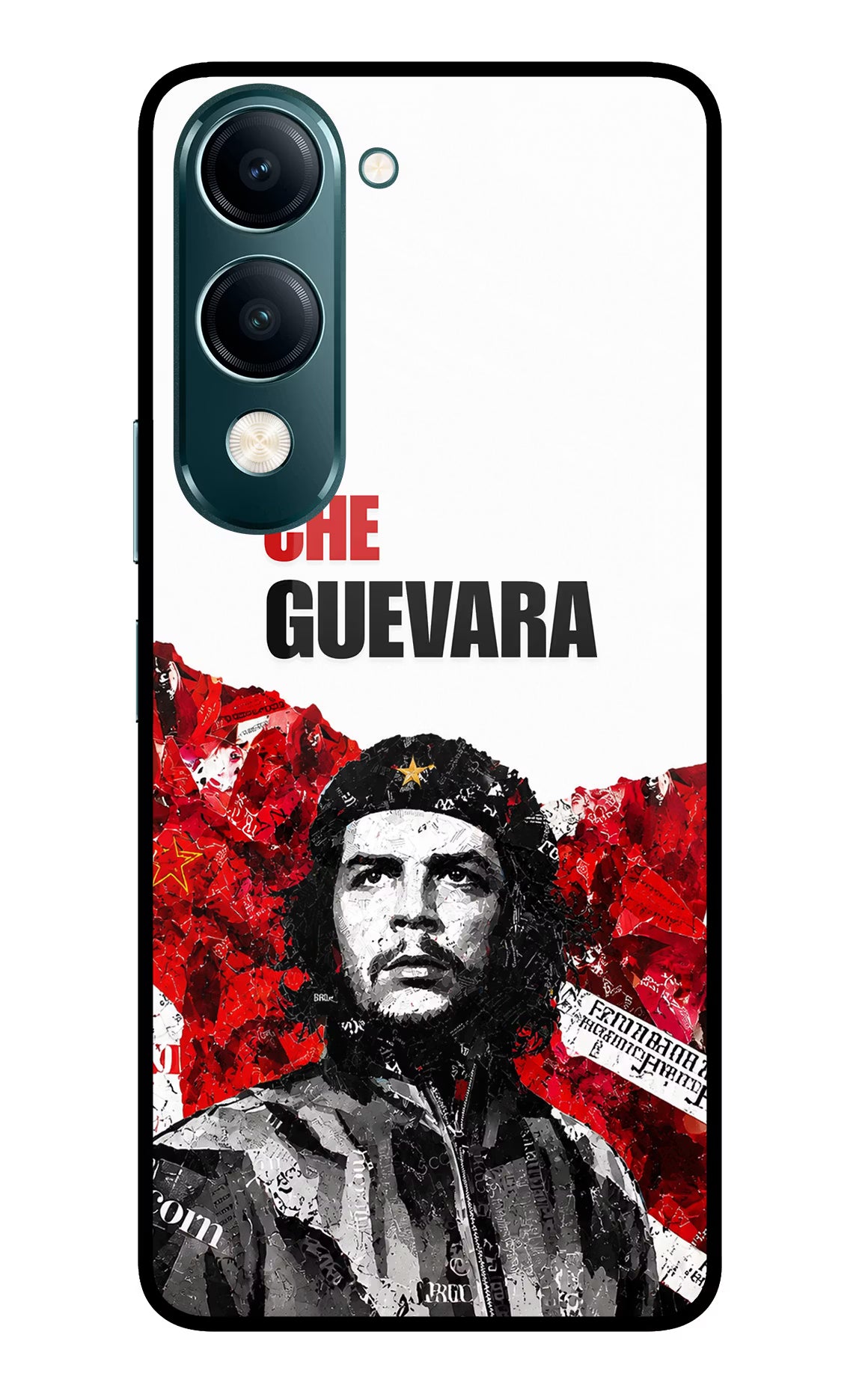 Che Guevara Revolution Vivo Y19s 5G Glass Case