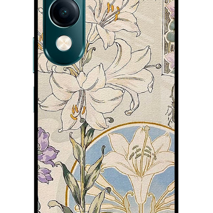 White Lily Vivo Y19s 5G Glass Case