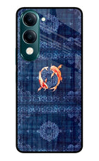 Koi Blue Vivo Y19s 5G Glass Case