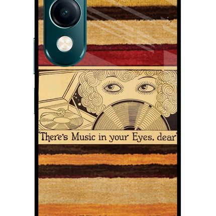 Vinyl Stripes Vivo Y19s 5G Glass Case