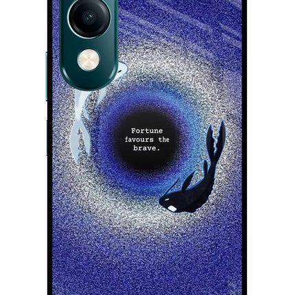 Dark Koi Vivo Y19s 5G Glass Case