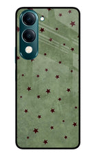 Green Stars Vivo Y19s 5G Glass Case