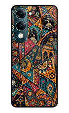 Folk Print Vivo Y19s 5G Glass Case