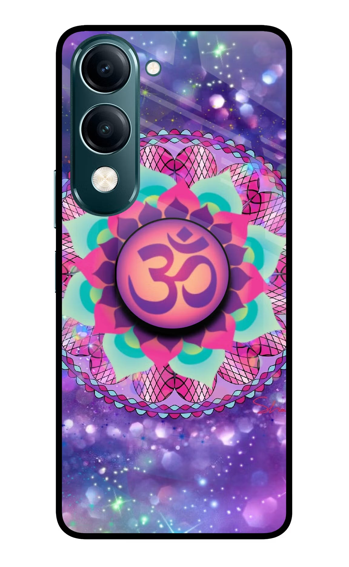 Om Purple Vivo Y19s 5G Pop Case by Casekaro