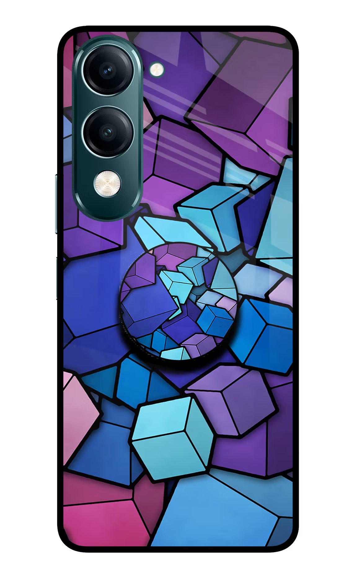 Cubic Abstract Vivo Y19s 5G Pop Case by Casekaro