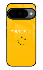 Happiness With Smiley Google Pixel 10 Glass Case Back Cover by Casekaro