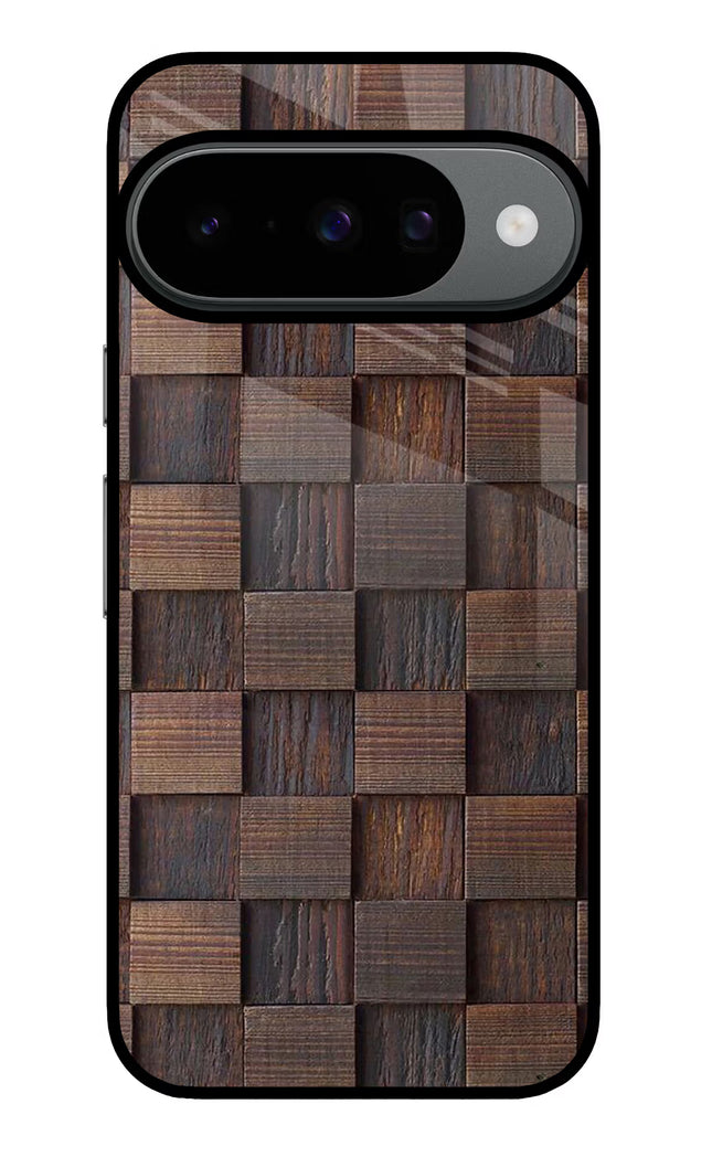 Wooden Cube Design Google Pixel 10 Glass Case