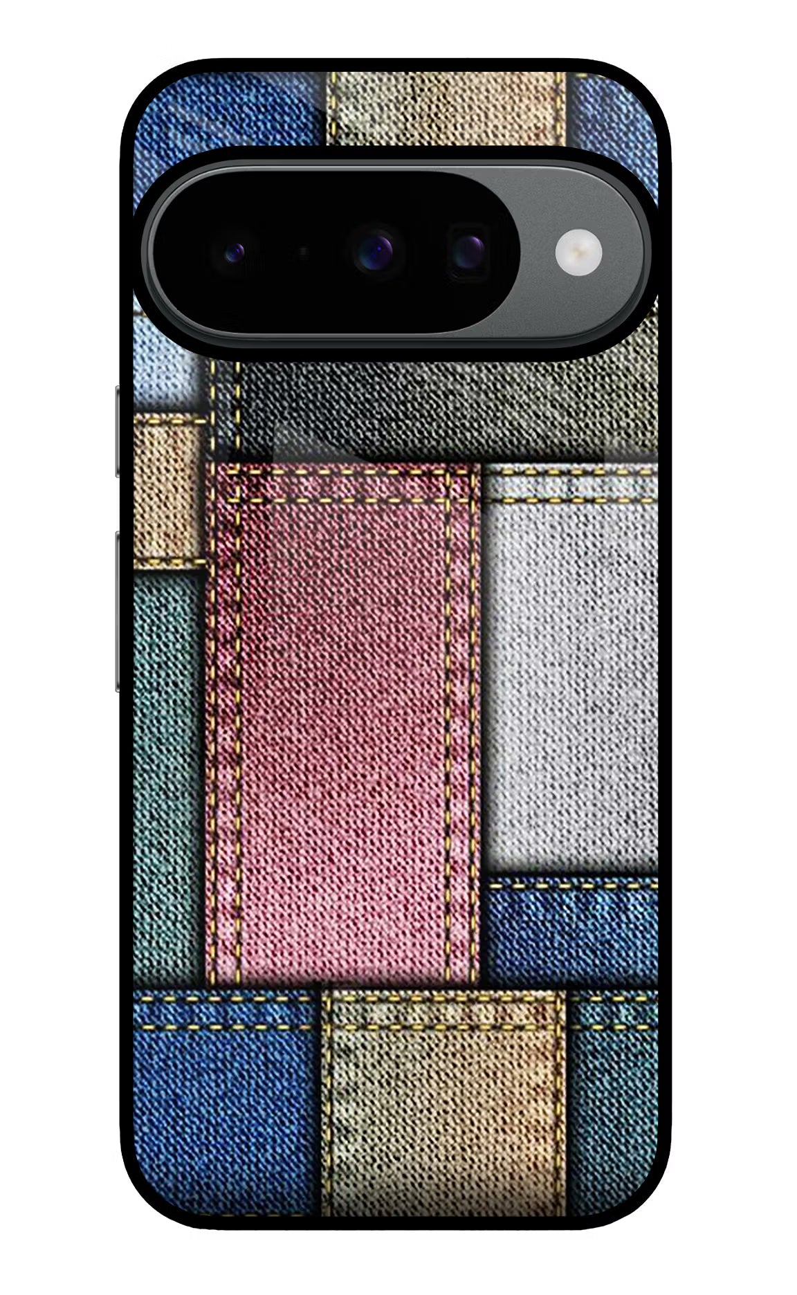 Multicolor Jeans Google Pixel 10 Glass Case Back Cover by Casekaro