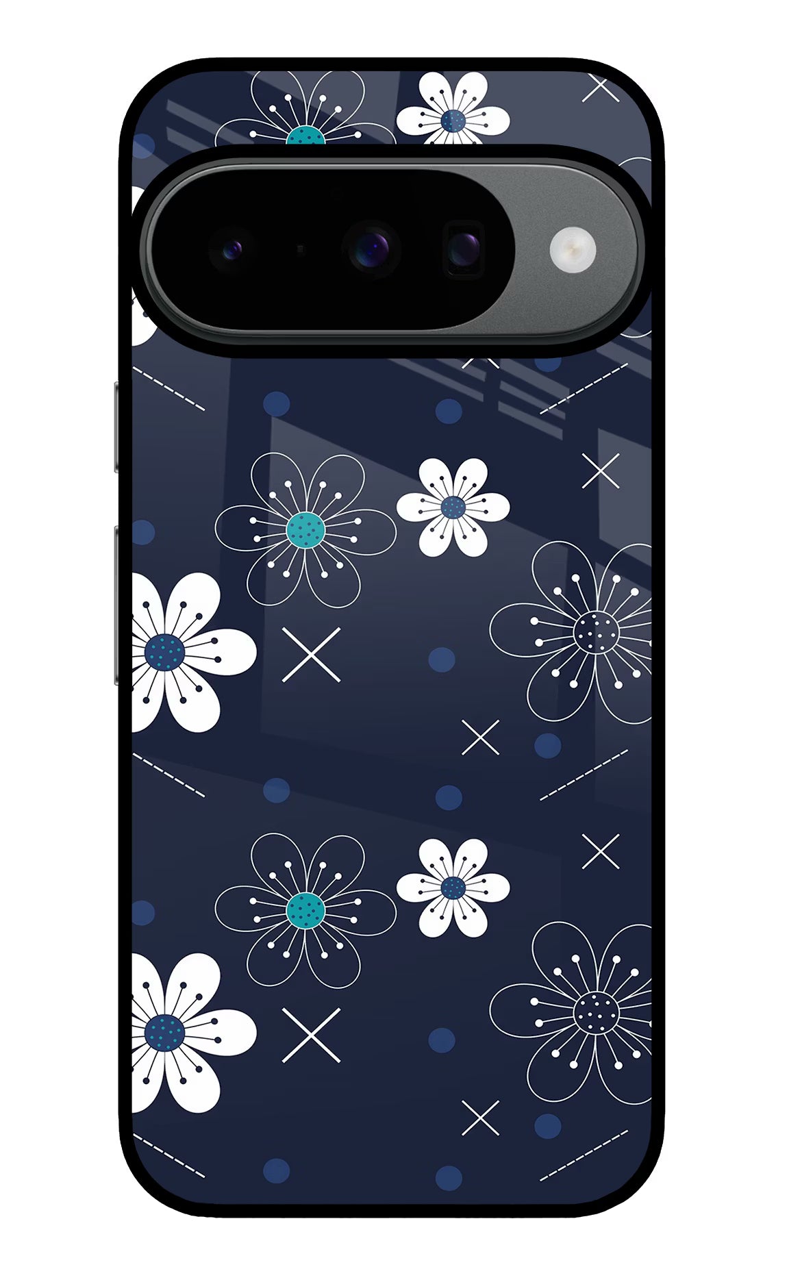 Flowers Google Pixel 10 Glass Case Back Cover by Casekaro