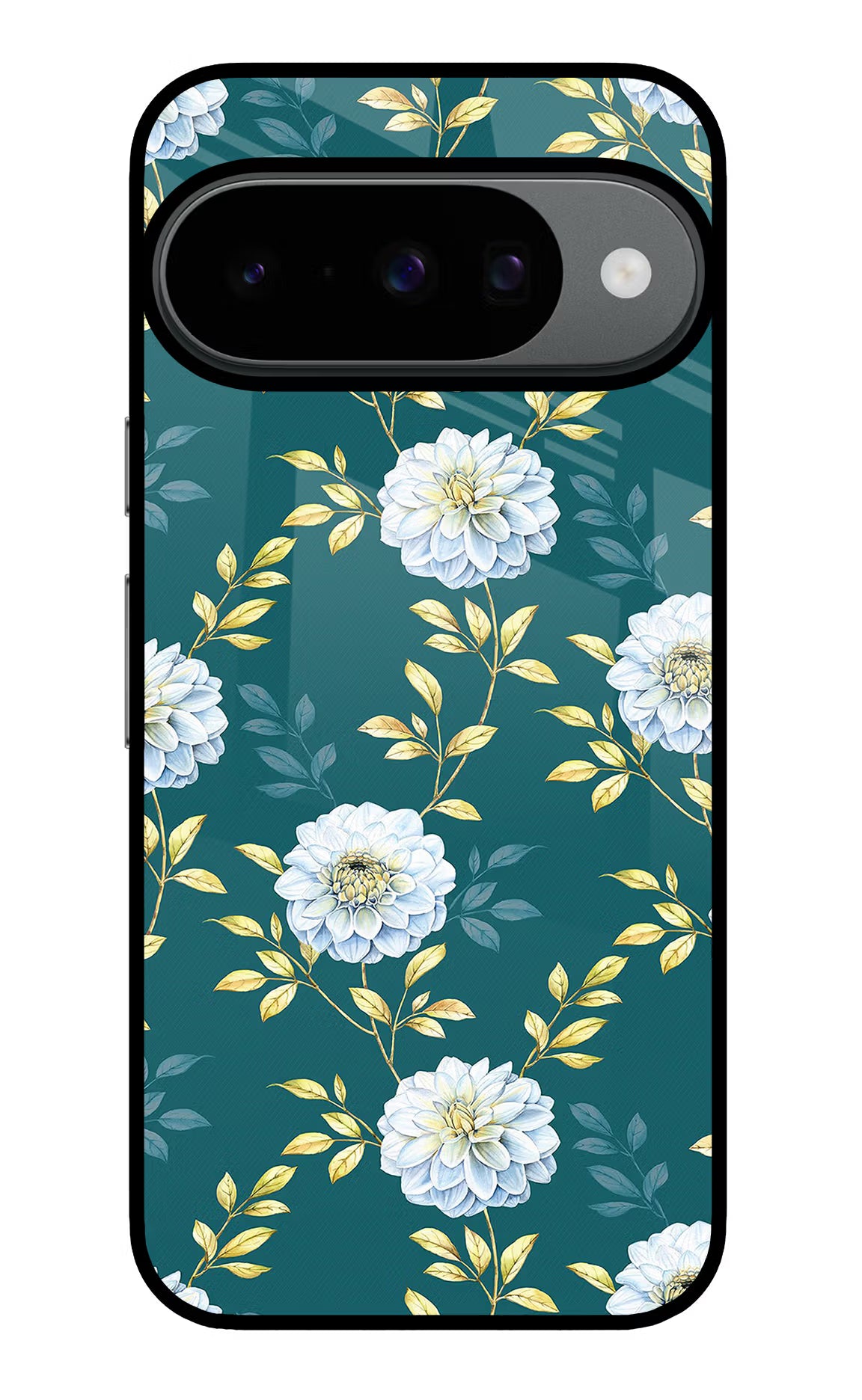 Flowers Google Pixel 10 Glass Case Back Cover by Casekaro