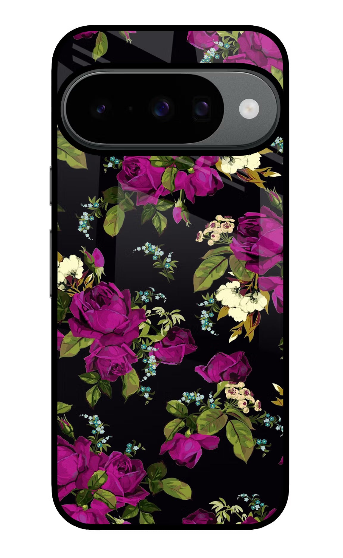 Flowers Google Pixel 10 Glass Case Back Cover by Casekaro