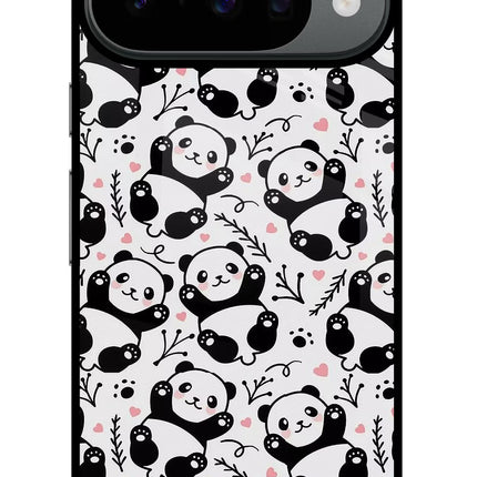 Cute Panda Google Pixel 10 Glass Case