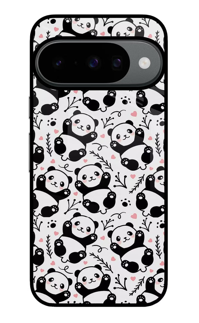 Cute Panda Google Pixel 10 Glass Case