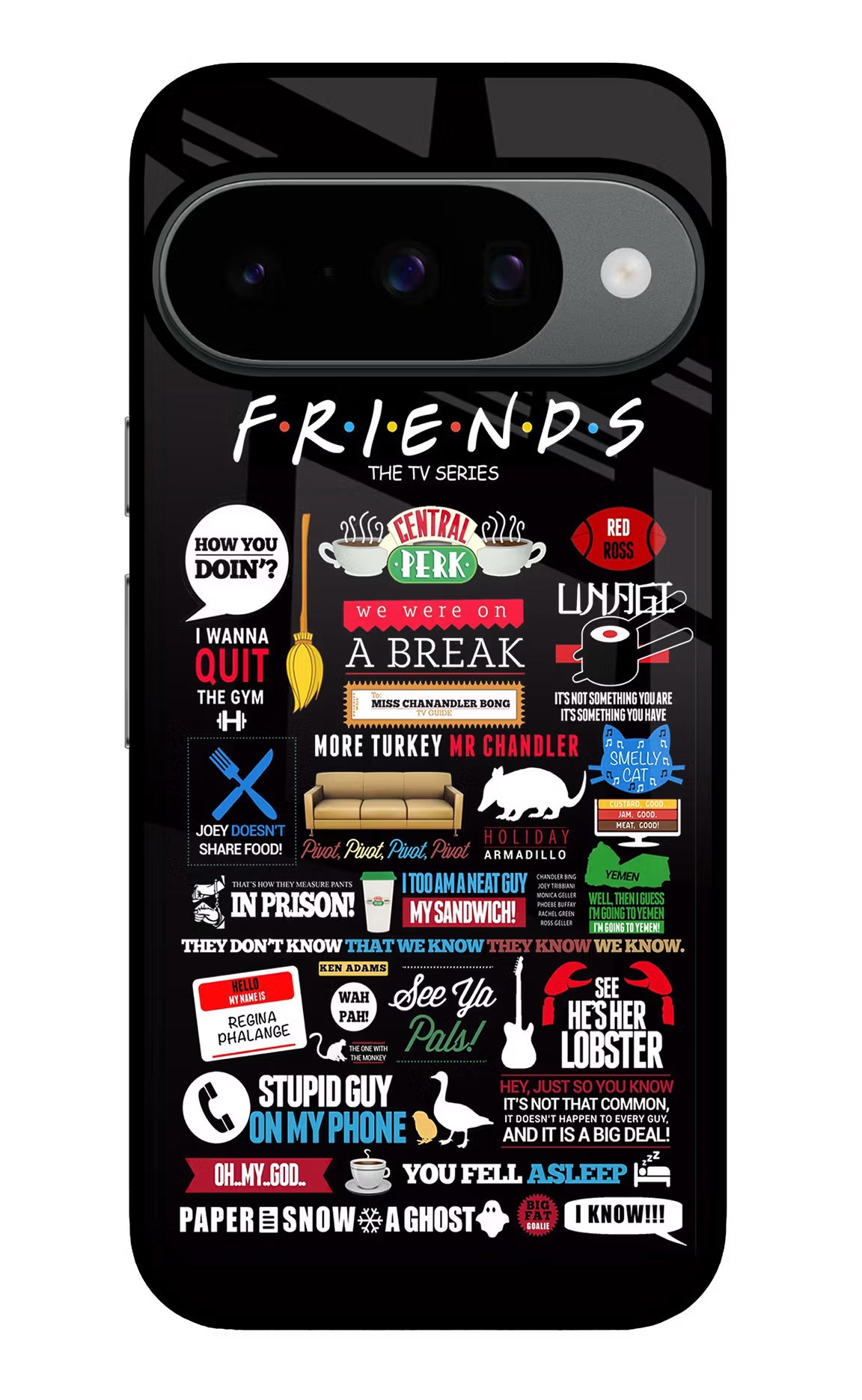 FRIENDS Google Pixel 10 Glass Case Back Cover by Casekaro