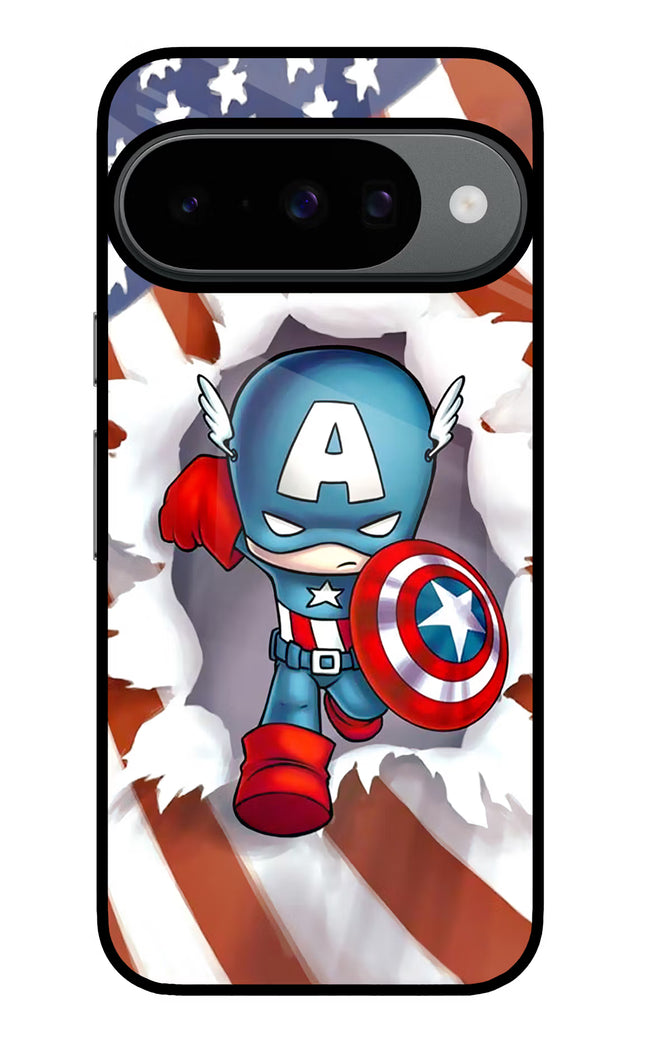 Captain America Google Pixel 10 Glass Case