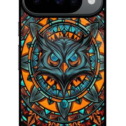 Angry Owl Art Google Pixel 10 Glass Case