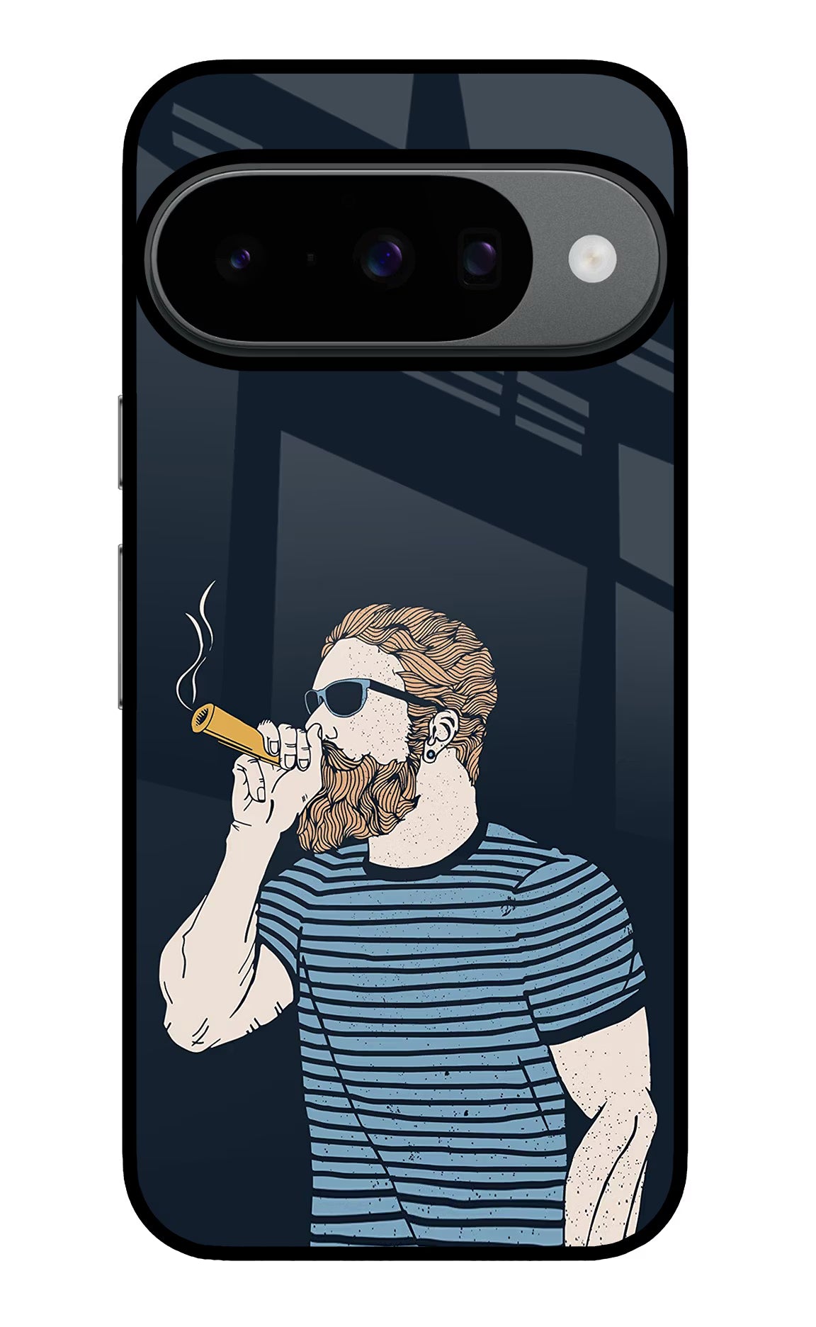 Smoking Google Pixel 10 Glass Case Back Cover by Casekaro