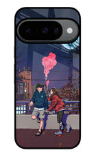 Chilling Couple Google Pixel 10 Glass Case