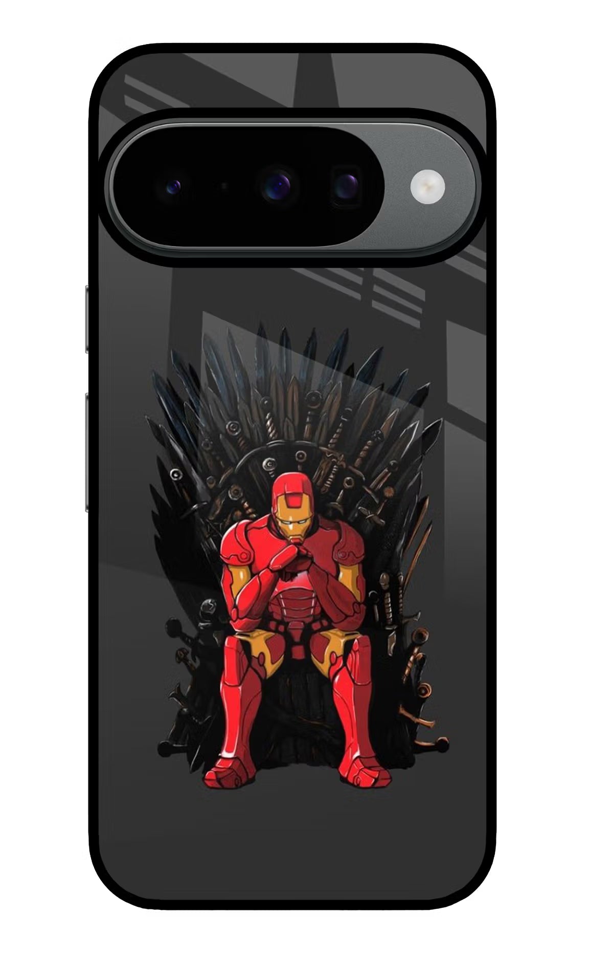 Ironman Throne Google Pixel 10 Glass Case Back Cover by Casekaro