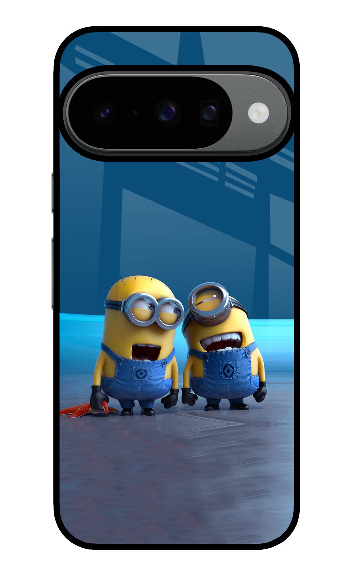 Minion Laughing Google Pixel 10 Glass Case Back Cover by Casekaro