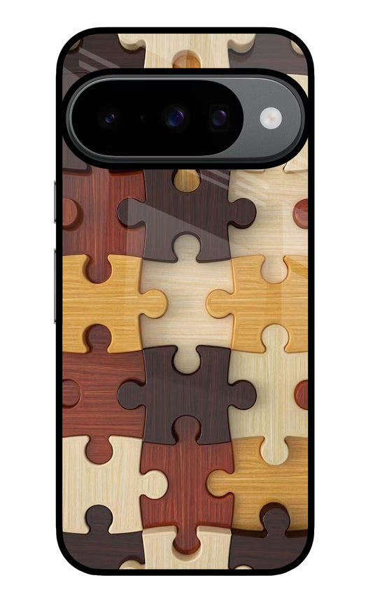 Wooden Puzzle Google Pixel 10 Glass Case