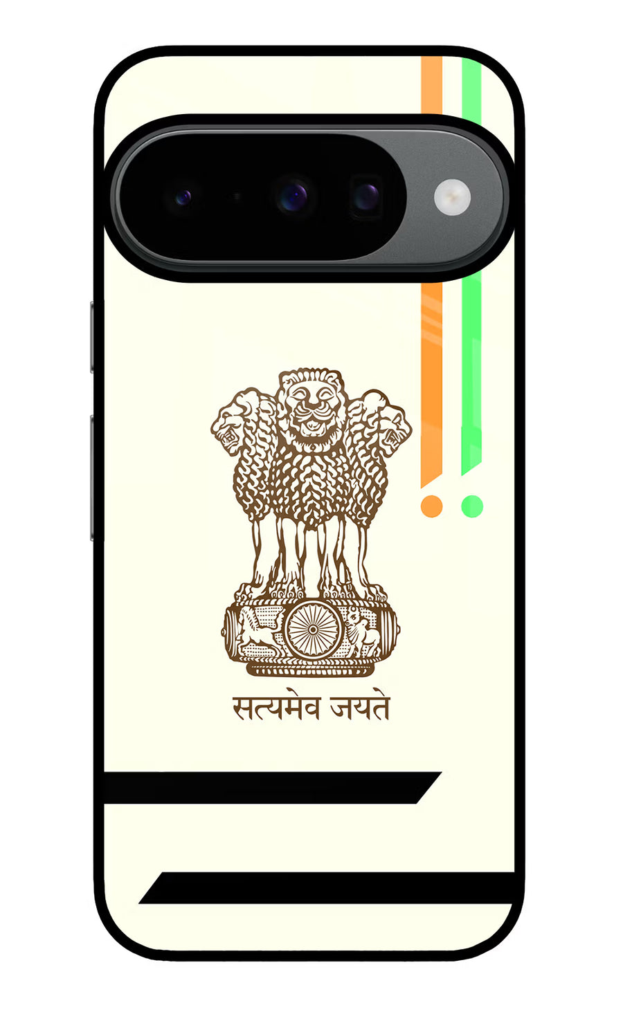 Satyamev Jayate Brown Logo Google Pixel 10 Back Cover, Glass case