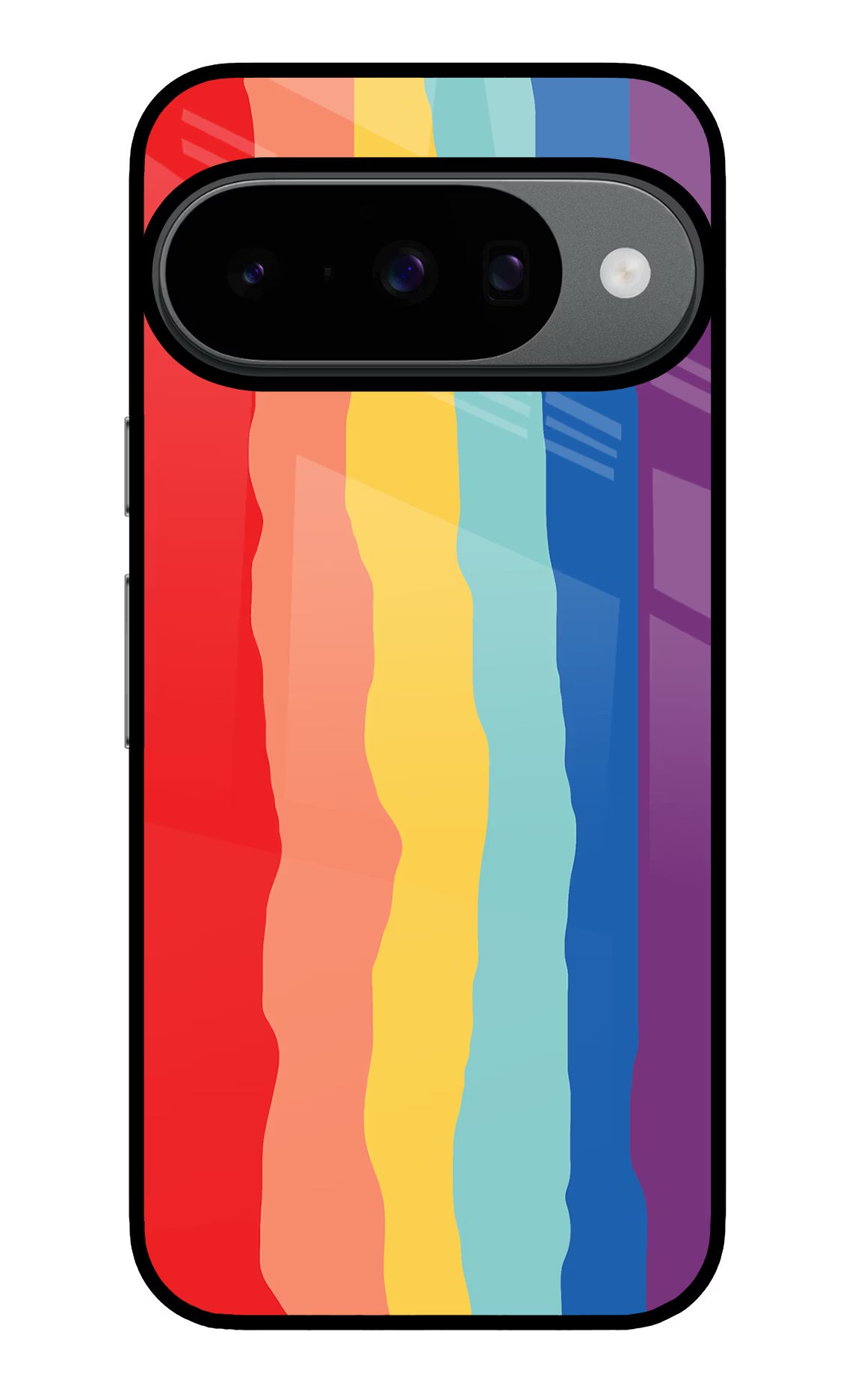 Rainbow Google Pixel 10 Glass Case Back Cover by Casekaro