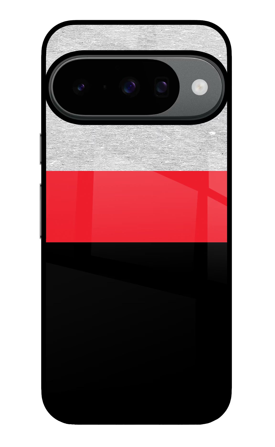 Tri Color Pattern Google Pixel 10 Glass Case Back Cover by Casekaro