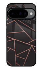 Geometric Pattern Google Pixel 10 Glass Case Back Cover by Casekaro