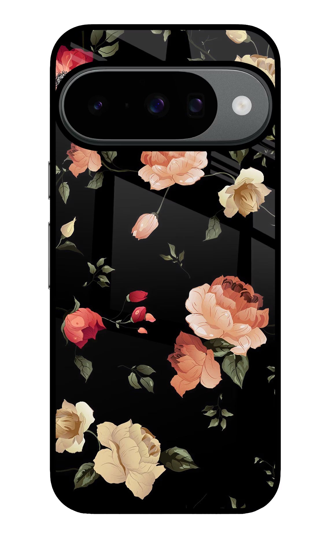 Flowers Google Pixel 10 Glass Case Back Cover by Casekaro