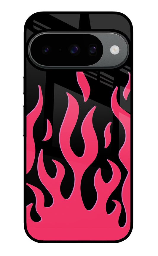 Fire Flames Google Pixel 10 Glass Case