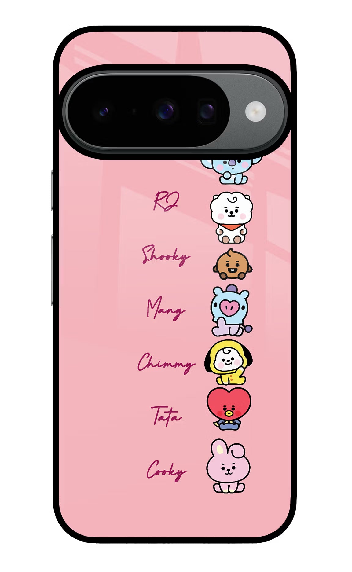 BTS names Google Pixel 10 Glass Case Back Cover by Casekaro