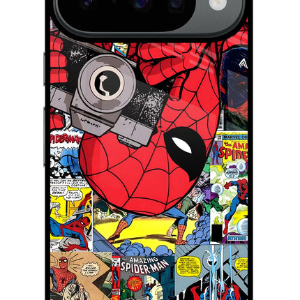 Spider Man Google Pixel 10 Glass Case Back Cover by Casekaro