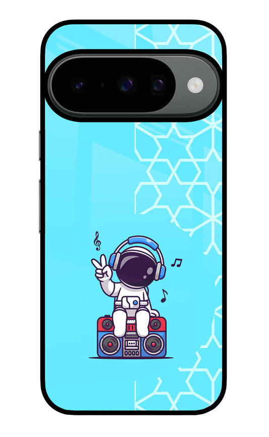 Cute Astronaut Chilling Google Pixel 10 Glass Case