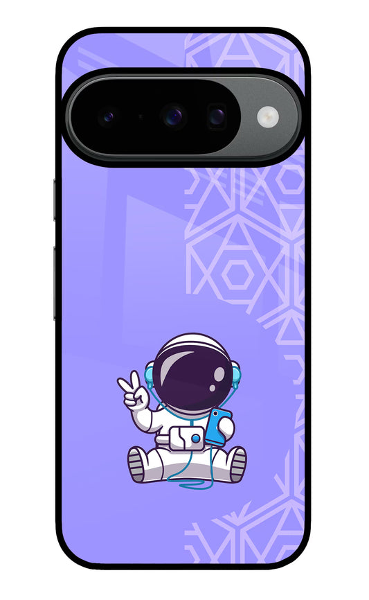 Cute Astronaut Chilling Google Pixel 10 Glass Case